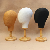 Female head model handmade thread winding Kraft paper retro hat wig display props model head dummy head