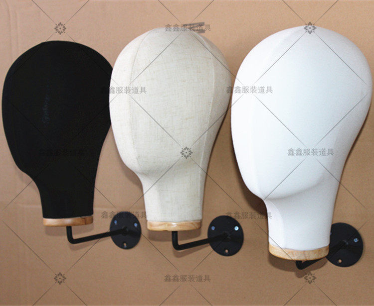 Upper Wall Hat Show Shelves Male and female models Head hat Wig Ornament Human Head Model Display Wrapping Bub Head Mold Props