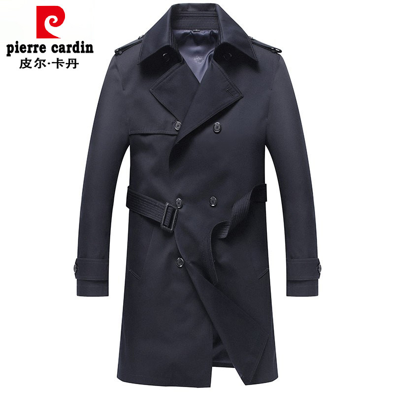Piercaden Dress Costume Man Long Edition Handsome Coat Double Rows Casual Costume