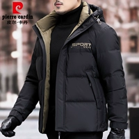 Pierre cardin, толстовка с капюшоном, короткий пуховик, зимняя куртка, коллекция 2023, увеличенная толщина