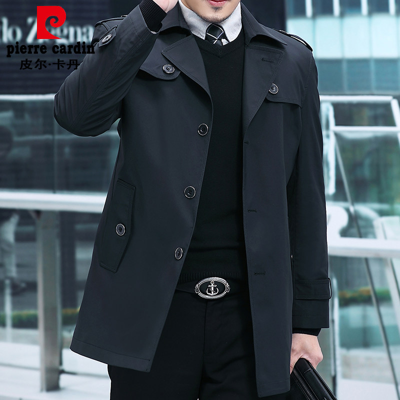 Pirkatan Spring and Autumn New Dress Men Middle Long-Term Business Leisure Middle-Age Golden Cover