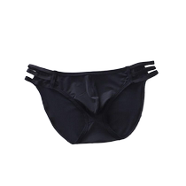 Ice Silk Skin Friendly Durable Breathable Thin Underwear Mens 2024 Summer Breathable Black One-piece Seamless Seamless Shorts