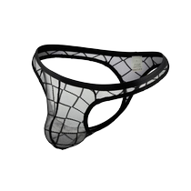 Summer new mens skin-friendly durable and comfortable underwear low-waist mesh breathable and comfortable one-piece personalized briefs