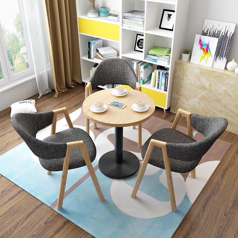 Nordic Visitors Casual Talks Table And Chairs Sample House Display Central Photo Gallery Drinks Shop Staff Shop Balcony Table Small Round Table Composition