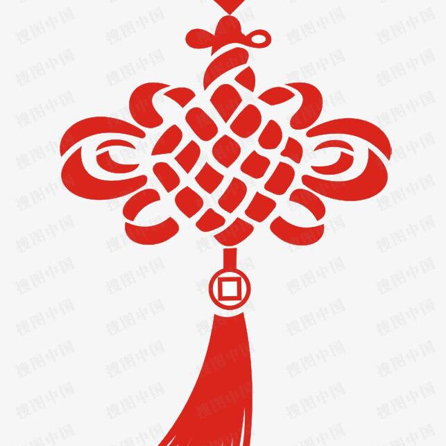 最美中国红 中国结饰品的LOGO