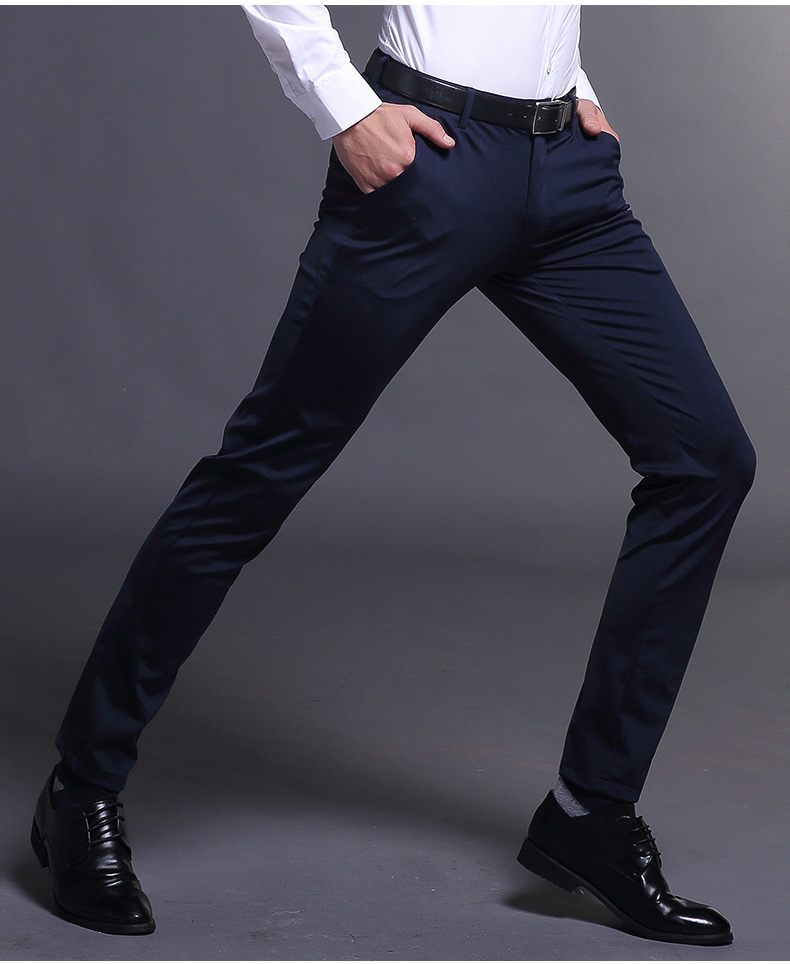 Playboy Quần nam Slim 2019 Xuân và Thu mới Flagship Quần nam Quần phù hợp với quần Xu hướng Quần âu - Crop Jeans quần bò nam