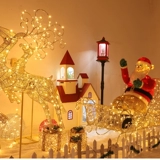 Рождественская сцена макета лосей праздничный отдел.