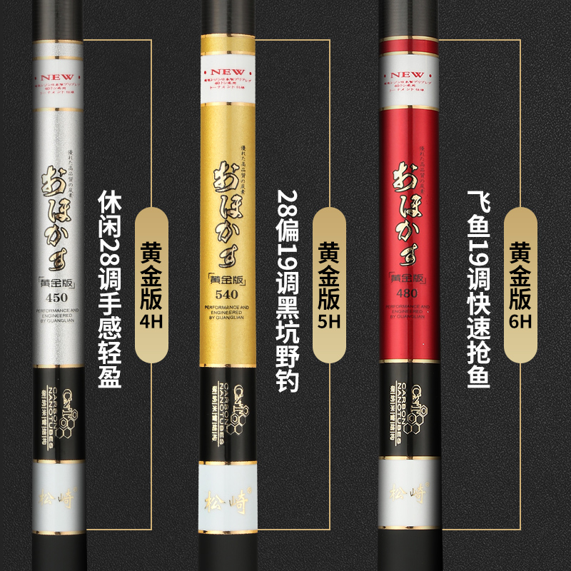 Japan Imports Carbon Fiber Fishing Rod 54 m 63 m 19 Tune Taiwan Fishing Rod Super Hard Ultra Light Carp Fishing Rod Hand Rod Fishing Rod