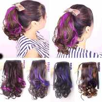 Hao Yi ponytail wig color ponytail belt ponytail ponytail hair ponytail dyed ponytail short fluffy roll hair hair hair