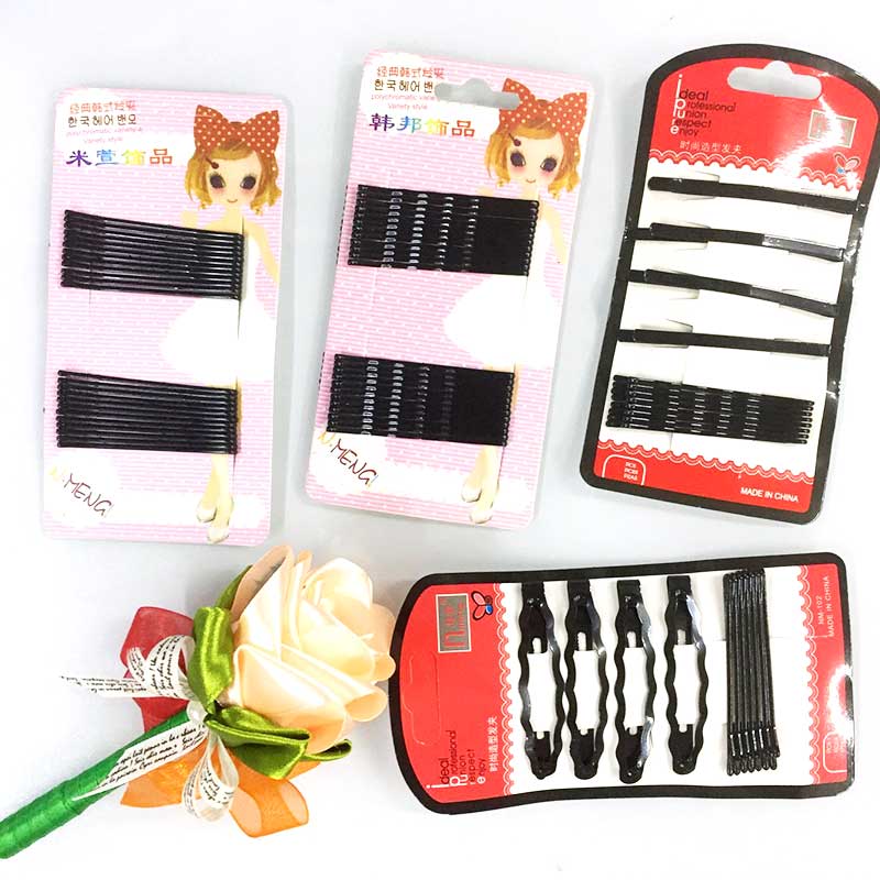 Disc hair special straight hair clip black word card steel clip hair clip photo gallery styling disc hair clip black clip