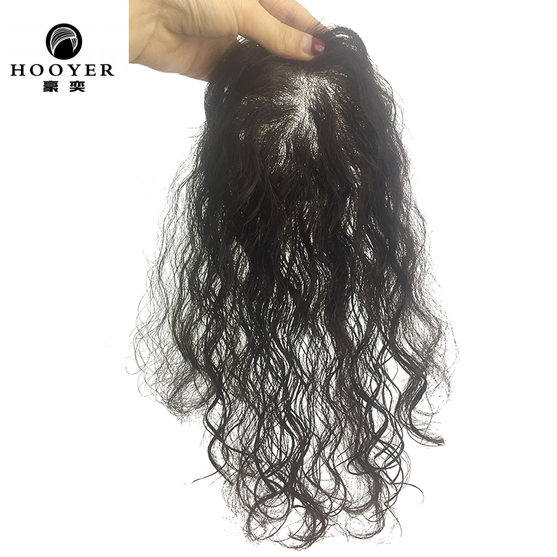 Haute full handloom Real Hair Tonic Hair-free Tonic Hair Block Summer Overhead Wig Pieces Female Wig Tops