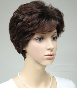 Hauyi wig short fluffy breathable natural fashion hair sets increase hair loss selected without deformation true hair sets