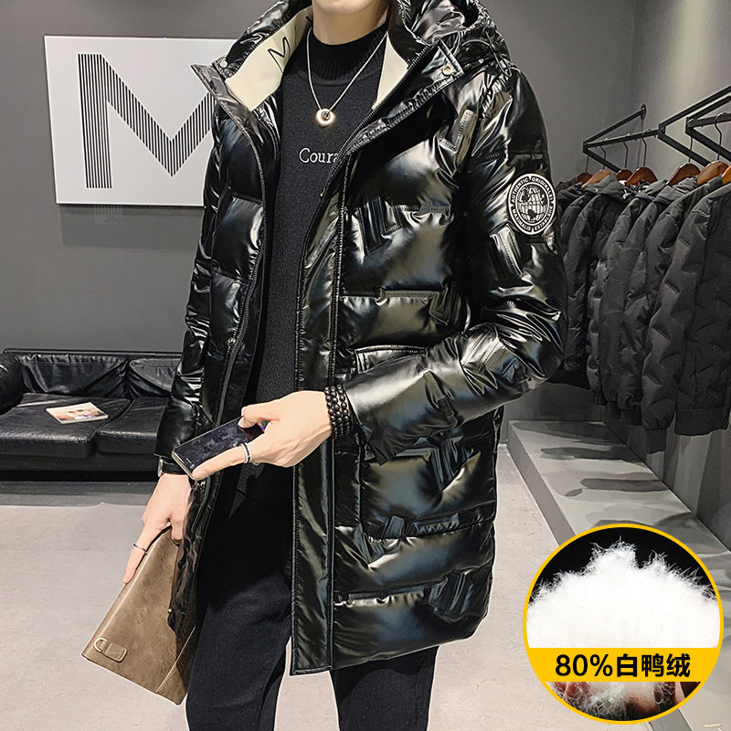 Jeep Men's down Jacket Winter Mid-Length 2026 New Thickened Warm High-End Men's Hooded Coat