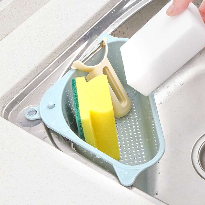 Wet Garbage Drain Basket Kitchen Sink Kitchen Sink Trash Can Triangle Loose Brush Bowl Sponge Rack Filter Basket Containing Hanging Basket