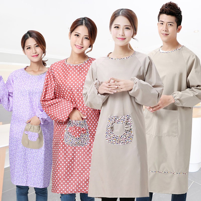 Pink New Medecor Personality Student Apron Korean Version Fashion Hood Clothes All-bag Beauty Hair Style Fancy Chinese Style