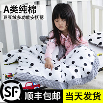 Pure cotton baby quilt thin summer cool air conditioning quilt Doudou comforter blanket Newborn blanket Kindergarten quilt four seasons