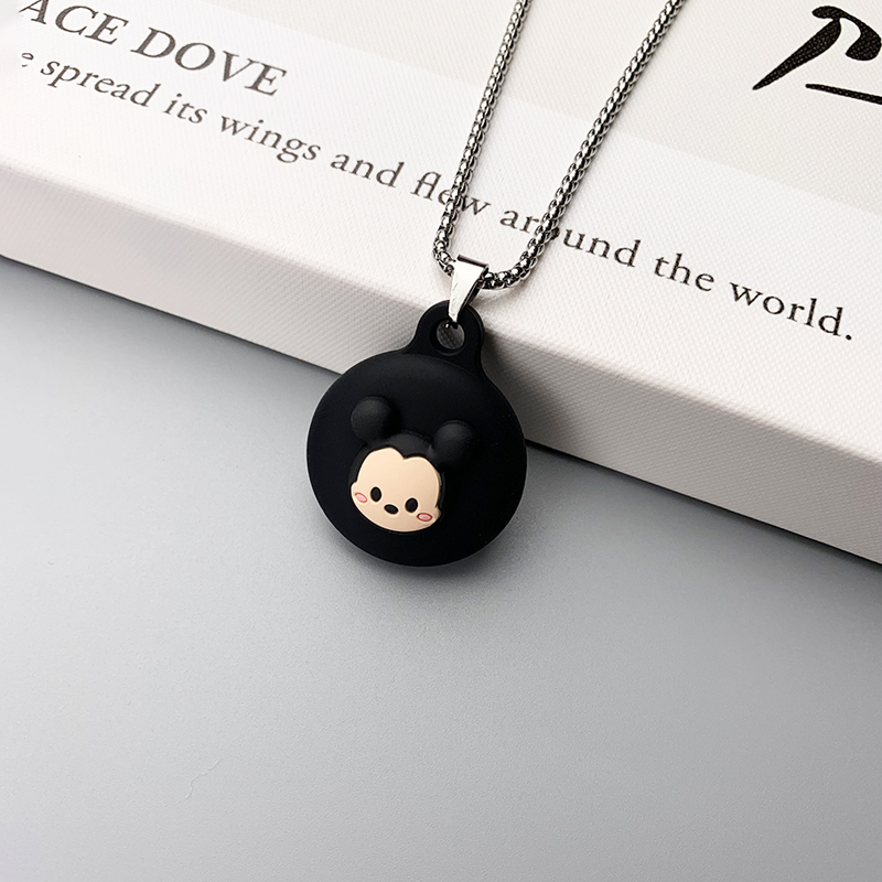 Suitable for Apple AirTag locator protective sleeve airtags children's necklace silicone apple