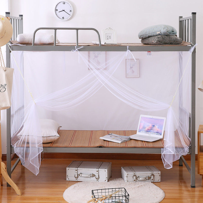 Mosquito Net Student Dormitory Single Double Bed 0 9 m 1 2m Sleeping Room Bedding Universal Encrypted Dust Top 1 5 Home
