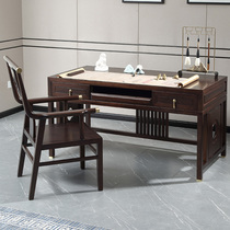 Black Sandalwood Desk Brief Modern Solid Wood Calligraphy Table New Chinese Painting And Calligraphy Desk Bookcase Desk Desk desk