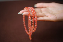 (Water dyed rouge color)Natural south red agate cherry red beads bracelet a 6mm special price