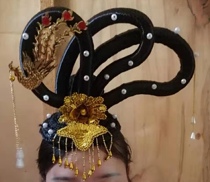 Dance headwear lady Guido Princess Fenglou Decoration Fairys Fairy Building Lan Feng Wig Building Head Decorated with Classical