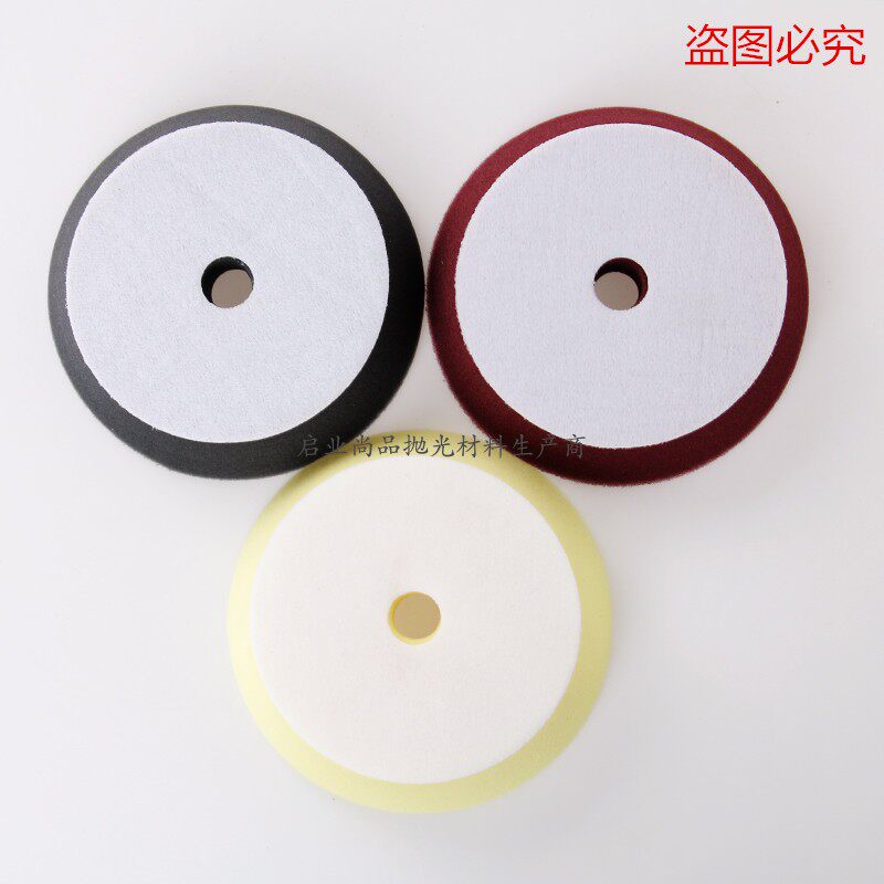 6 inch 150mm hypotenuse sponge grinding wheel Waxing reduction coarse, medium and fine sponge polishing waxing plate