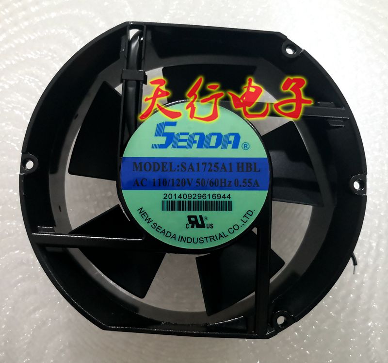 Taiwan SEADA 17251 AC Cooling ventilator SA1725A1 HBL 110V 0 55A chiller fan