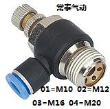 Pneumatic throttle valve Cylinder joint Trachea joint Adjustable speed joint Brass gas joint SL6-02 8-02