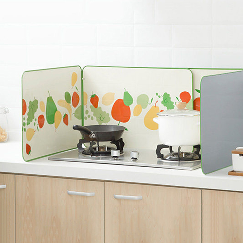 TOYAL Japan creative gas stove oil separator oil separator Cooking oil splash baffle Insulation fireproof board