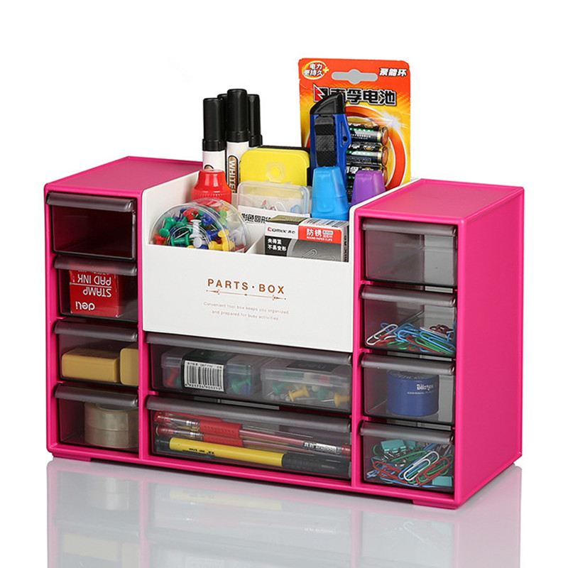 Japan imports desktop containing box Dogg transparent drawer First decoration case small objects box finishing box small cabinet