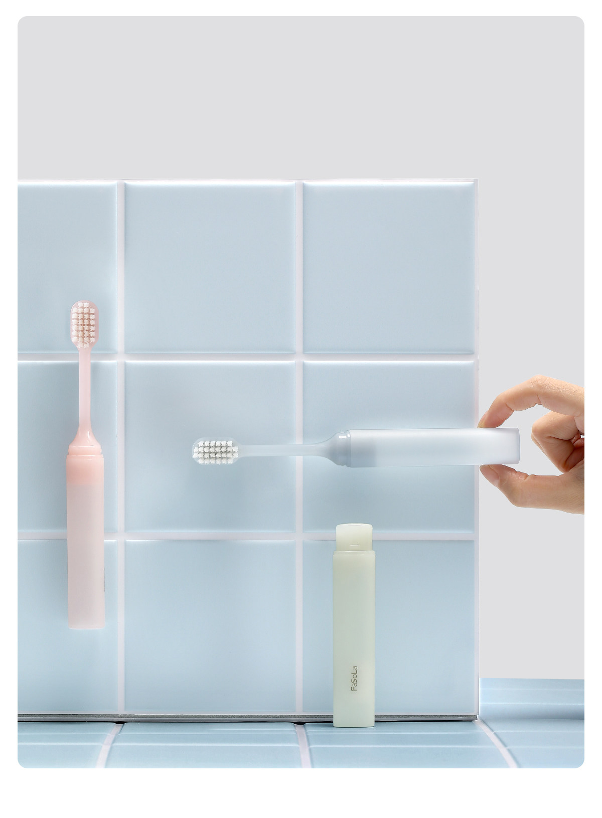 【中国直邮】 FaSoLa 旅行牙刷 1件 出差外出必备便携洗漱用品 蓝色