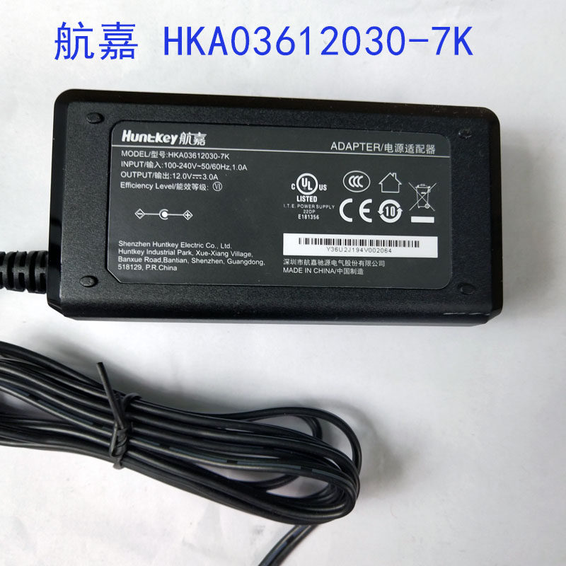 Huntkey Huntkey HKA03612030-7K power adapter 12V3A projector notebook charger