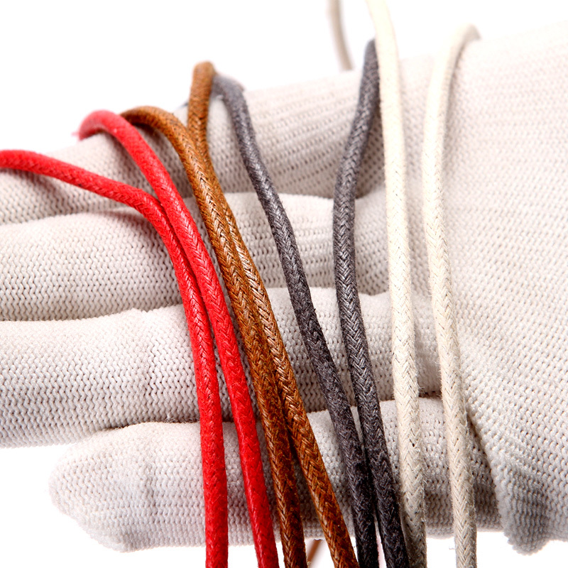 Leather Shoe Laces for Martin Boots, Unisex, Round, British Style, Black, Brown, Small Leather Shoes, Thin, Short, Business Casual, Waxed Cord