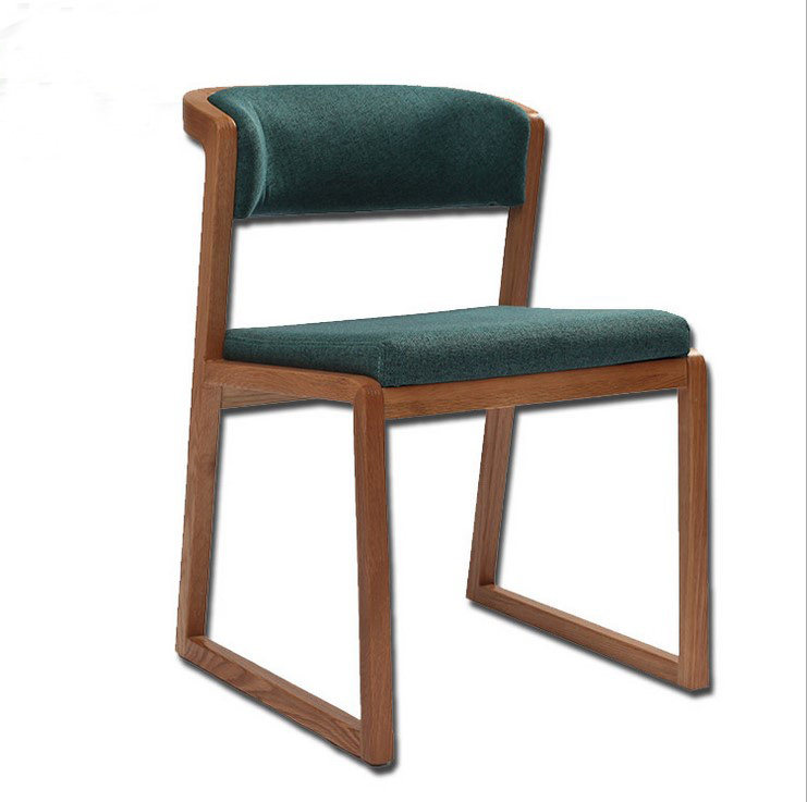 New Chinese Solid Wood Dining Chair Modern Villa-Like Dining Room Dining Chair Hotel Clubhouse Sample House Display Center Reception Chair Customised