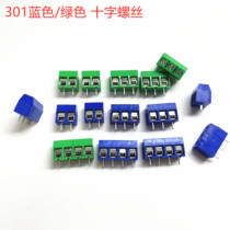 PBC SCREW TERMINAL BLOCK 301 BLUE 5 0MM 2P 3P 4P SPLICING GREEN 16A PHILLIPS SCREW
