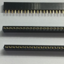 Female row needle seat 1*60 seat 2 54MM plastic parts height: 6 3mm brass gold-plated U-shape