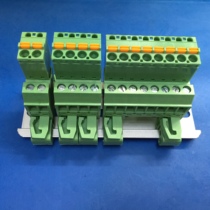 Rail terminal block Rail type automatic plug-in screw-free terminal with C45 rail·2P-16P