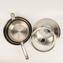Original Clothing Hong Kong Brand Stackable Stainless Steel Frying Pan Frying Pan Combined Suit Small Household Application