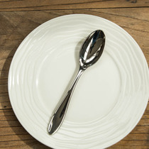 (H83) Foreign trade out of the UK WED*GWOOD main meal more 18-10 stainless steel serving spoon public spoon