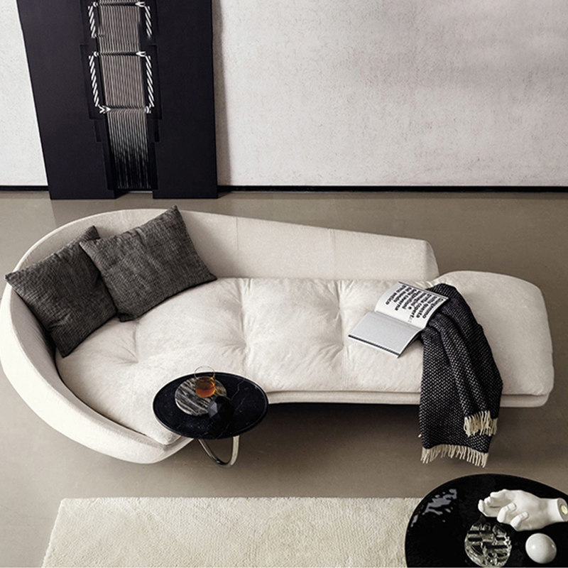Italian minimalist chaise longue Nordic living room leisure sofa single chair simple modern fabric sofa small apartment reclining chair