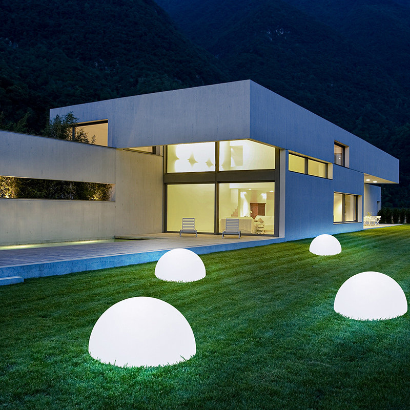 Luminous hemisphere lamp outdoor garden courtyard creative landscape corridor lawn lamp waterproof solar decorative creative lamp