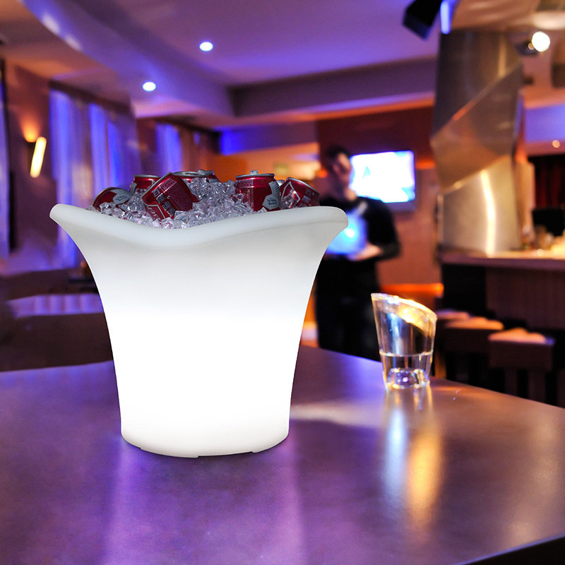 Bar LED luminous ice bucket cleaning bar KTV large capacity beer Cola Red Bull vodka ice bucket