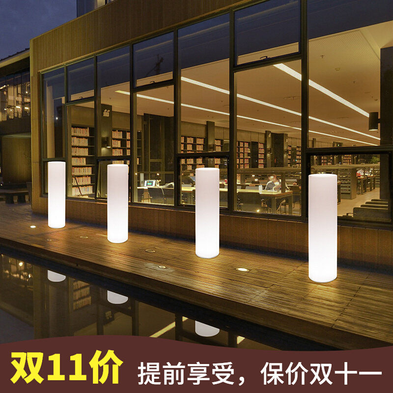 led outdoor villa corridor luminous lamp post waterproof floor lamp courtyard light luxury design landscape decoration atmosphere lamp