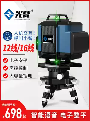 Light Van electronic leveling 12-line green light level outdoor high-precision strong light thin line infrared Wall flat water meter