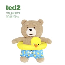 Korea ted bear original genuine summer limited swimming circle teddy bear Doll Doll pillow plush toy