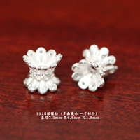 Серебро 14#, инкрустированное бриллиантами, двусторонний поднос для цветов диаметром 7,3 мм.