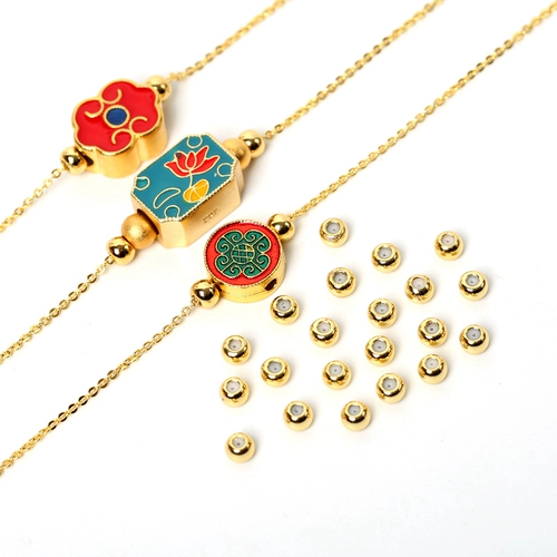 Универсальный браслет с одной бусиной, бусины, золотые аксессуары