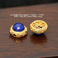 79 # серебряные инкрустированные бриллиантами лазуритовые полукруги аксессуары