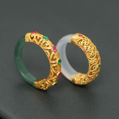 Натуральная изумрудная реплика, кольцо, инкрустация камня, браслет, ожерелье, подвеска, аксессуары