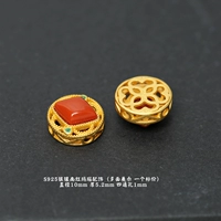 79# Серебряные аксессуары из инфицированного бриллиантами южного красного цвета